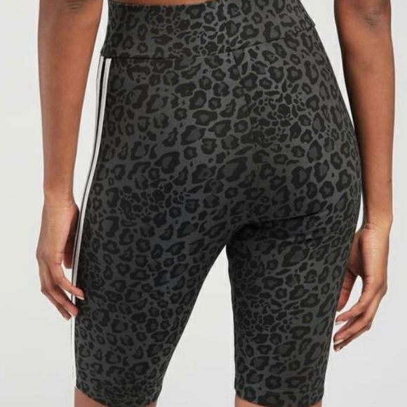 Adidas Womens Hr Cheetah Print Biker 